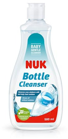 NUK Baby Bottle Cleanser | 500 ml | Ideal for Cleaning Baby Bottles, Teats & Accessories | Fragrance Free | pH Neutral | 100% Recycled Bottle