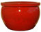 TucanoHamburg Blumentopf, Modell Bamboo in rot 37x24cm, frostfest