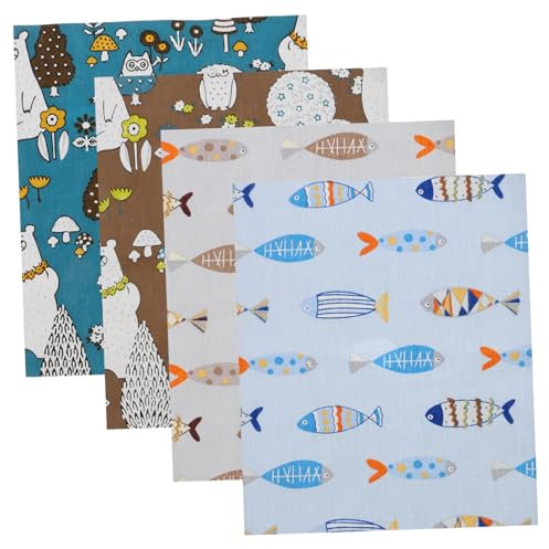 LALAFINA 8stücke Baumwollstoff Zum Nähen Aus Reiner Baumwollstoff Geeignet Für Patchwork Dekoration Und Bastelarbeiten