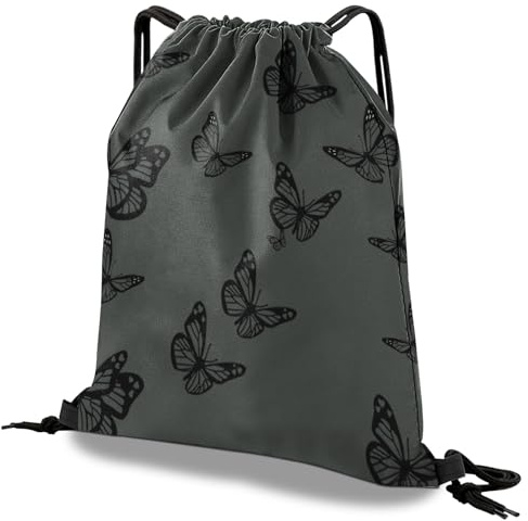 Deokke Rucksack mit Kordelzug,Wasserdicht Sportbeutel,für Sport, Gym, Strand Reisen,Nette ästhetische Sackpack Geeignet für Männer und Frauen