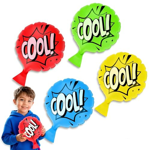 ROISKJANPA 4 Pack Whoopie Cushions Toys for Kids, 8 Whoopee Cushion Prank Kit Toys for Kids, Party Favors Funny Woopie Cushion April Fool's Day Gifts