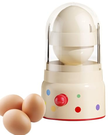 Tourne-œufs en ABS - 15,5 cm - Essoreuse à œufs - Shaker manuel - Eimixer et tumbler manuel - Fouet pour mélanger uniformément les protéines et les jaunes d'œufs - Idéal pour la cuisine à la maison