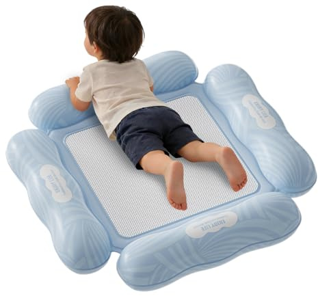 Leakproof Chair Pool Float, Floating Water Saddle Lounge, 40 Inches Inflatable Pool Chair, Outdoor Water Lounger, Beach Lake Parks Relaxation Accessory, Backyard Rivers Summer Use