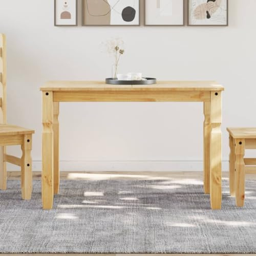 toolkix Matbord Corona, massivt trä, furu, 112 x 60 x 75 cm med honungsvaxfinish, robust köksbord och matbord, utrymmesbesparande, rustik, perfekt för matplats och vardagsrum