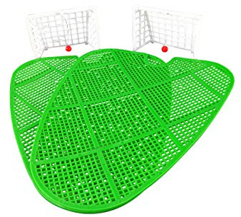 Klokicker Pisuar Zubehör Urinal Fussballtor Urinalkicker Gitter Spiel Klo Tor-e Urinalgitter Kicker Fußball Urinalsieb Universal Gitter Einsatz WC Sieb Urinaleinlage Lustig Fun Artikel 2 Stück