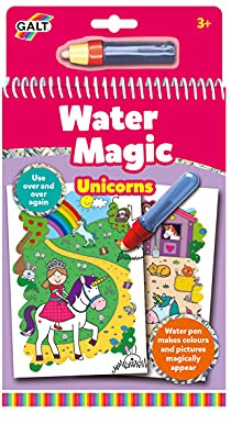 Galt Toys, Water Magic - Unicorns, Colouring Books for Children, Ages 3 Years Plus