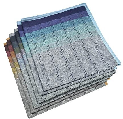 MemoryHanky Herren-Taschentücher aus 100 % Baumwolle, 6-teiliges Geschenkset, Ff-6 Stück, Einheitsgröße
