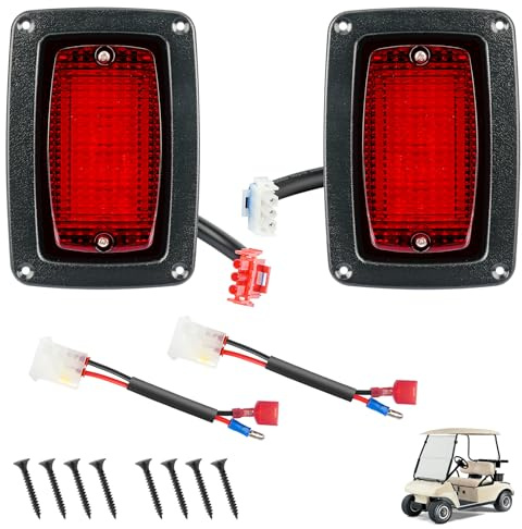 DRIVE UP LED Tail Light Kit for Club Car DS 1982-Up Golf Cart with 3 Wire Club Car Taillights OEM1017035