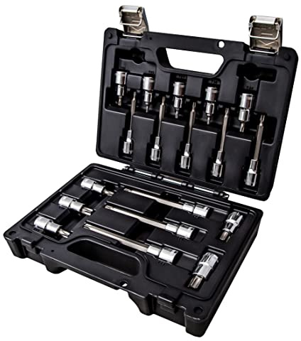 BETA 923E-TX/C18 - Assortimento di 18 chiavi a bussola per viti con impronta Torx in cassetta di plastica