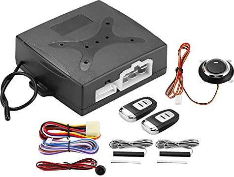 Auto Alarm System Alarmanlagen Autoalarmsystem Diebstahlsicherung Sicherheitssystem Universal Car Alarm System Motor Zündung Keyless Entry Push Button Remote Starter