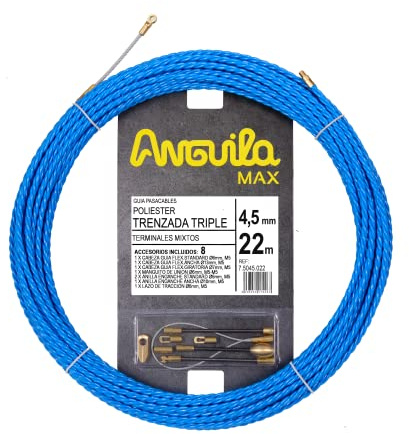 Anguila Max Guía Pasacables Curvas Triple Poliéster T.Mixtos ⌀4.5mm 22m