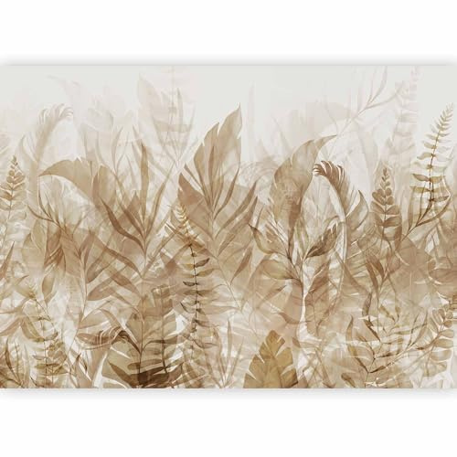 murando - Carta da Parati Adesiva Moderna, Floreale, 343x256 cm | Fotomurale Autoadesiva, Pellicola Murales, Decorazione da Muro XXL, Carte da Parati Moderne, Fogliame, Produzione Europea