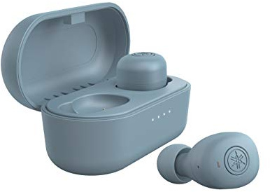 Yamaha TW-E3B Bluetooth-Kopfhörer – Kabellose In-Ear-Kopfhörer in Blau – 6 Stunden Wiedergabezeit mit einer Ladung – Wasserdicht (IPX5 Zertifizierung) – Inkl. Ladecase