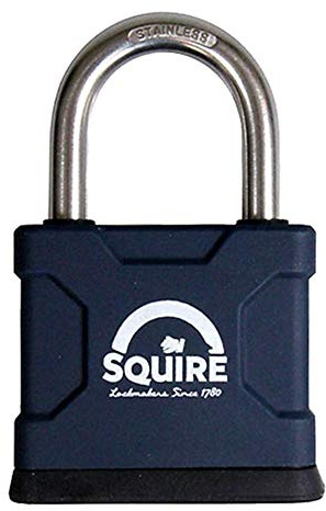 SQUIRE ATL42S & ATL52S All Terrain Rustproof Open Shackle Brass Padlock - 44mm KA (24342) Visi