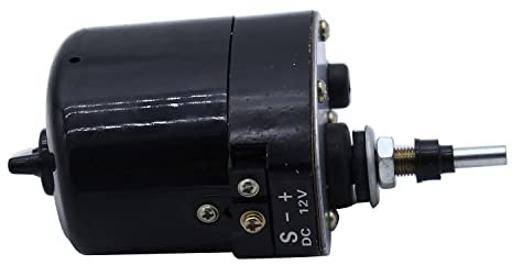 1 PC SHLPDFM 12V Universal Windscreen Wiper Motor Black Colour Compatible with Fishing Boat Caravan Willys Jeep Tractor 01287358 7731000001 0390506510