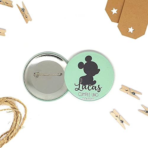Pack chapas Personalizadas | Detalles y Recuerdos de Bautizos | Comuniones, Bodas,Fiestas de Cumpleaños.para Invitados Originales | Lulamuk