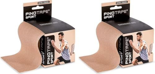 PINOTAPE Sport Tape XXL Beige 10 cm x 5 m, 2er Pack