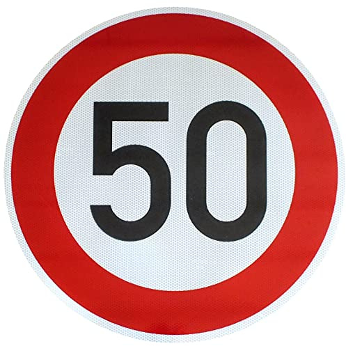 Original Verkehrsschild RA2 Nr. 274-50 Zulässige Höchstgeschwindigkeit 50 km/h 600 mm StVO RSA-21 RAL Straßenschild Baustellenschild Verkehrszeichen Verkehrsschilder Straßenschilder Schild Schilder