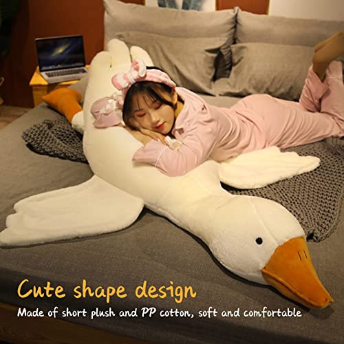 Pilipane süße weiche Plüschkissen Kuscheltiere Figur Kissen für Nickerchenkissen,Gans Plüschtier, Sofakissen, Plüschtiere (130 cm), Gans Plüschtier Kuscheltier Plüschkissen Kuscheltiere Weiches P