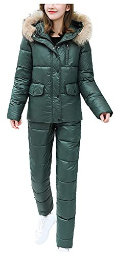 Skianzug Damen 2 Teilig Schwarz - Schneeanzug Damen Zweiteilig Snowboardjacke + Snowboardhose Winter Warm Skianzug Wasserdicht Skibekleidung Set Erwachsene Skisuit Ski-Anzug Schnee Skifahren SäTze