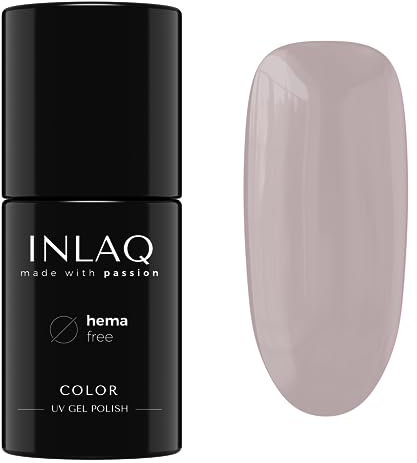 INLAQ® UV Nagellack Hellbraun - 6 ml Hema Free - Langlebiger UV Lack - Nail Polish - Glamour Kollektion - Gelnägel - Shellac Gel - Gellack ohne Hema | 1027- Latte