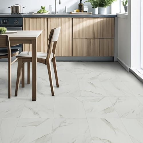Floor Tiles Self Adhesive, Vinyl Flooring Peel and Stick Floor Tiles Waterproof for Kitchen Living Room and Bathroom DIY Flooring 30x30cm 10pcs