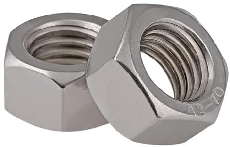 1/2/5/10 Stück M1.0-M16 Sechskantmutter 304/316 Edelstahl Bolzen Hutmutter (Color : 304 stainless steel, Size : M2(5pcs))