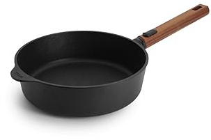 Woll – Eco Logic QXR Hochrandpfanne Ø 24 cm, 7 cm hoch, mit abnehmbarem Stiel – PFAS-freie Antihaftpfanne, backofenfest – Induktionspfanne – Pfanne Induktion – Bratpfanne hoch