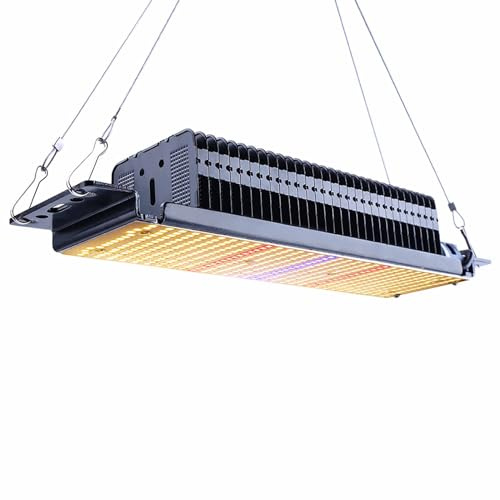 300 W Full Spectrum LED Plant Lamp, Warmer White, 10,000 Lumen LED Grow Lights, 30,000 Lux Grow Light for Indoor Plants, Seedling, Garden, Flowers