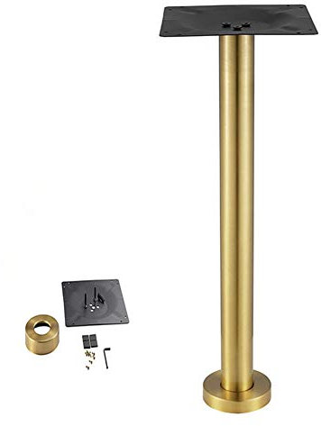 IUokLU Tischbeine, DIY-Möbelbeine, Stützbeine für Stehtische, Edelstahl, gebürstetes Gold