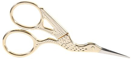 Bastelschere, Gold-/Silber-Edelstahl-Kranichschere für den Haushalt (GOLD)
