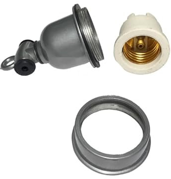 XAXTGBHL Douille en t E40, Support de Lampe étanche et résistant for Hautes températures, vis en céramique E27, Base de Lampe for Ampoule de Chauffage agricole(E40)