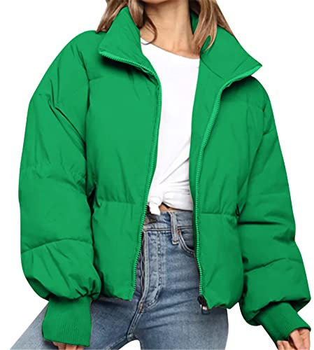 TYUIOP Giacca da Neve Donna Piumino Leggero Sotto Giacca Elegante Bianco Giubbino Moto Impermeabile Corto Spolverino Primavera