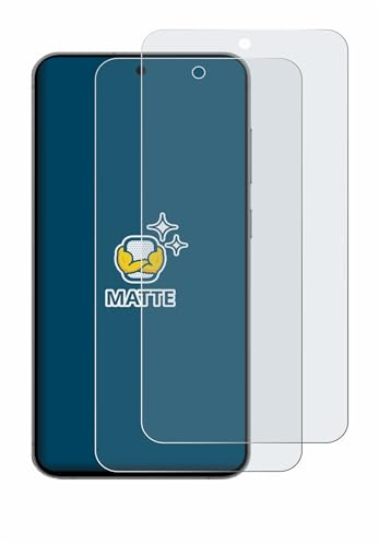 BROTECT Schutzfolie für Samsung Galaxy S24 FE | 2 Stück Entspiegelnder Displayschutz Made in Germany Matte Displayschutz-Folie Anti-Reflex Anti-Fingerprint Einfache Montage