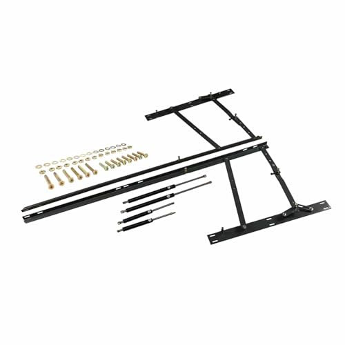 Mecanismo de elevación de cama doble, bisagra del marco del kit de elevación de cama, bisagra de elevación de cama plegable, elevador de cama con resorte de gas neumático, elevador de tapa de almacen