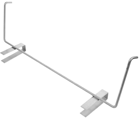 BESPORTBLE Bienenstockhalter Aus Edelstahl Grabber Reacher-Tool Bienenstock Barsch Aufhänger Bienenrahmenhalter Wasserspender Für Die Imkerei Bienenstock Stehen Pole Wächter Bausatz Silver