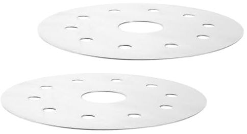 DIYEAH Adattatore per Induzione in Acciaio Inossidabile 2 Pezzi, Diffusore di Calore per Piastra Induzione Trasferimento di Calore Uniforme, Compatibile Diverse Pentole da Cucina