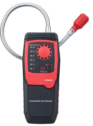 High Sensitivity Sensor Naturgasanalysator Gasläckningsdetektor Brännbar gasmätare Ljud/Ljuslarm Brandfarligt gasanalys(AT8800L)