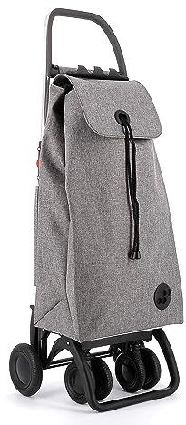 Carro Rolser I-MAX Tweed 4 Ruedas 2 Giratorias Plegable - Gris