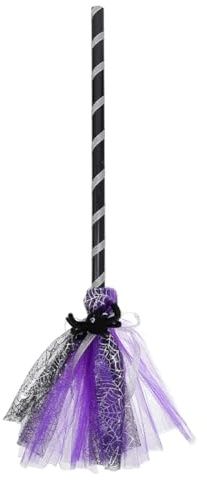 Halloween Hexenbesen Zauberstab Kostüm Besen für Mädchen Kinder Halloween Tischdeko Hexenkostüm Zauberer Cosplay Spukhaus Horror Party Deko Requisiten Prop kinderbesen
