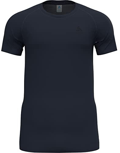 Odlo Unterhemd Kurzarm schnelltrocknend mit Active F-Dry Light | Dark Sapphire | Größe M | Funktionsshirt | Funktionsunterwäsche