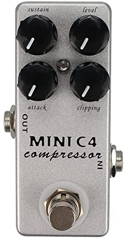 MOSKYAudio Mini C4 Compressor Guitar Effect Pedal Metal Shell Pedal Effects True Bypass