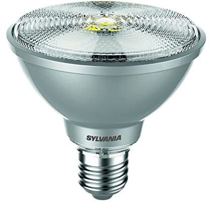 SYLVANIA LED-Lampe, E27 Sockel, 820 Lumen, Warm White (3000 Kelvin), 11 Watt Leistung entspricht 95 Watt, 25000h Lebensdauer, 94mm Länge, Klarer Reflektor Kolben, 1er Pack