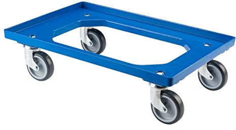 BS Rollen Transportroller, Rollbrett (für Kisten 60x40 cm, Tragkraft: 250 kg, Bauhöhe: 113 mm) T.-ROLLER.1B