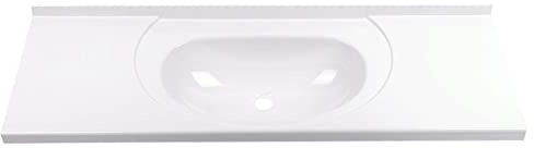 Einbauwaschbecken 900x310x310mm Kunststoff Waschbecken weiß inkl. Wasserhahn, Ablauf für Wohnwagen, Wohnmobil