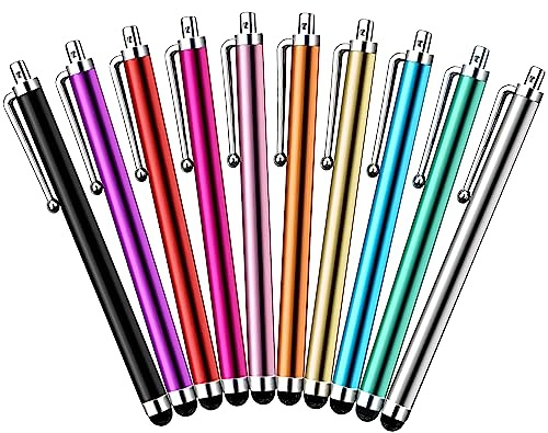 Stylet pour tous les appareils à écran tactile universels, votre expérience tactile avec le lot de 10 stylets capacitifs AWINNER de haute précision