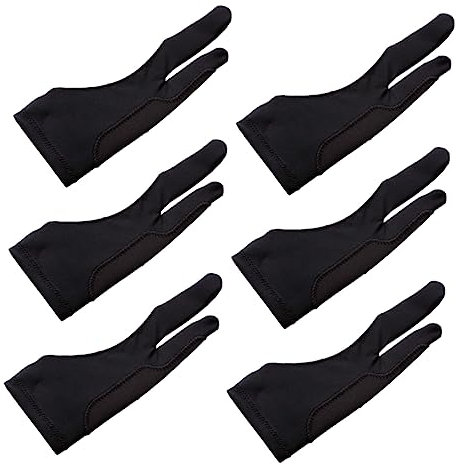 STOBOK 12stücke Zwei Finger Handschuhe Für Grafiktablett Bequeme Elastische Zeichenschutzhandschuhe Für Links Und Rechtshänder Zum Skizzieren Und Digitalen Zeichnen