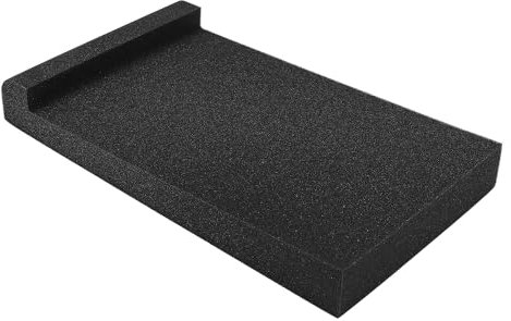 Alnicov Studio Monitor Pad di isolamento acustico, base stabile per altoparlanti, 30 cm x 17 cm x 4,0 cm (Nero)