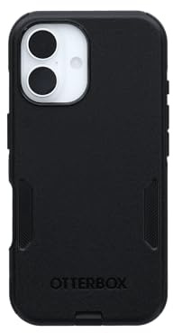 OtterBox iPhone 16 Commuter Series Case - Black, Thin & Protective iPhone Case, Dual-Layer, Impact Absorbing - Material