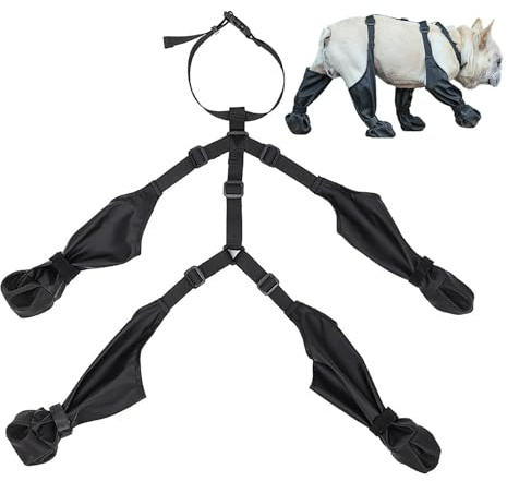 Wezalget Hundeschuhe, Hundestiefel Winter - Easy- -Hundestiefel zum Anziehen für Pfoten bei jedem Wetter - Atmungsaktive Hundestiefel, Pfotenschutz, Hunde-Schneestiefel, verlieren nie Wieder einen
